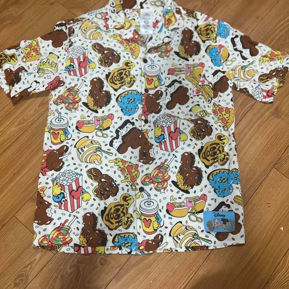 Disney Adults Woven Shirt - Disney Eats - Park Foods,